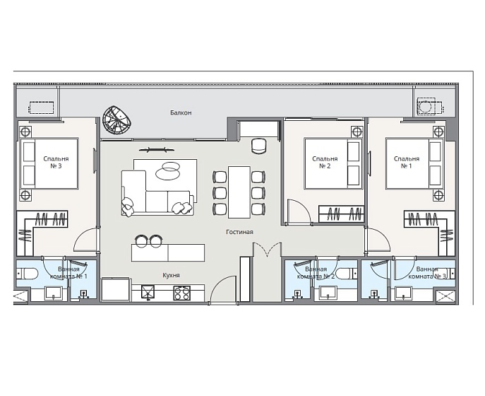 Laguna Lakeside Residence 2 — апартаменты с 3 спальнями, 114 м² — фото объекта 6, Пхукет