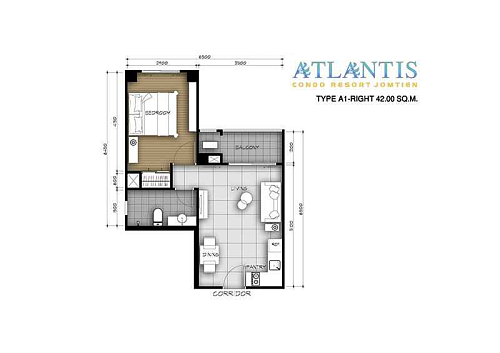 Atlantis Condo — планировка квартиры 6