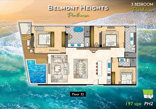 The Riviera California — планировка квартиры 36