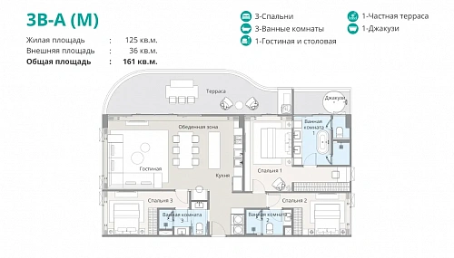 Bellaguna Lake Residences Lotus — планировка квартиры 10