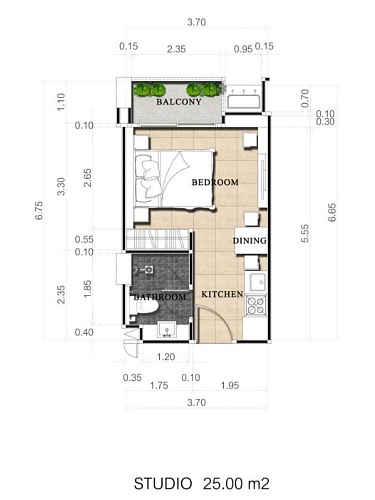 Dusit Grand Park 2 — планировка квартиры 4