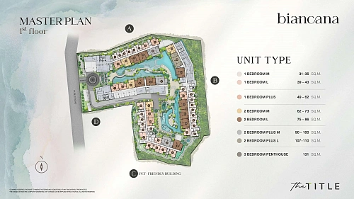 The Title Biancana — план этажа 1