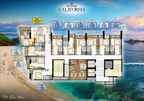The Riviera California — план этажа 5
