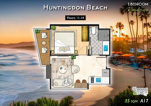 The Riviera California — планировка квартиры 7