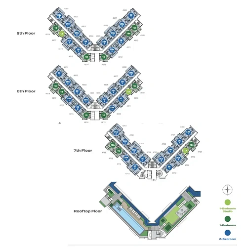 Skypark Celeste — план этажа 2