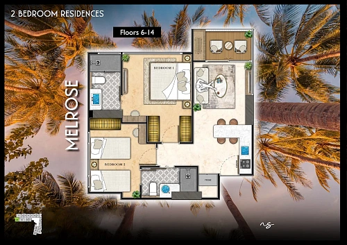 The Riviera Santa Monica — планировка квартиры 24