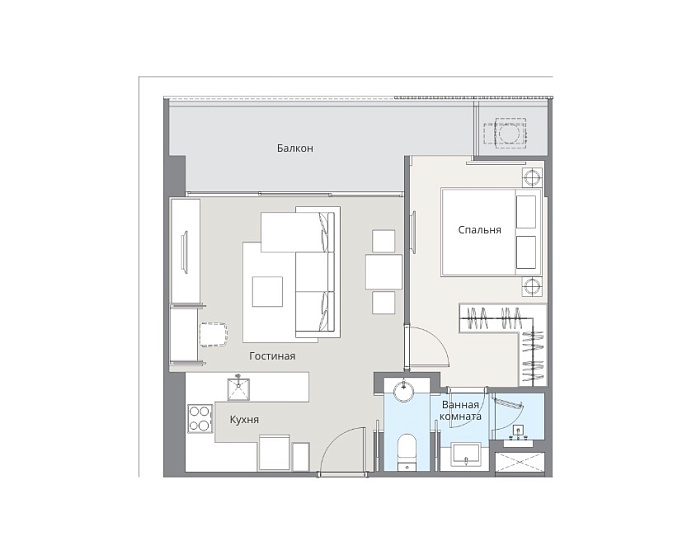 Laguna Lakeside Residence 2 — апартаменты с 1 спальней, 56-57 м² — фото объекта 5, Пхукет