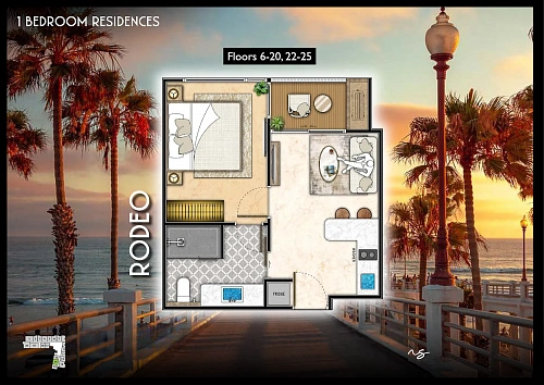 The Riviera Santa Monica — планировка квартиры 9