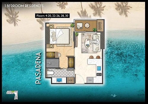 The Riviera Santa Monica — планировка квартиры 4