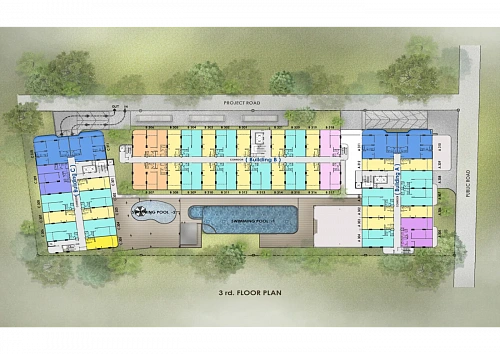 Wallaya Residence Nai Harn — план этажа 3