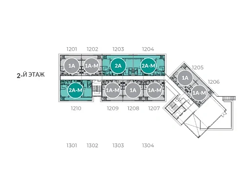 Laguna Lakeside Residence 2 — план этажа 2