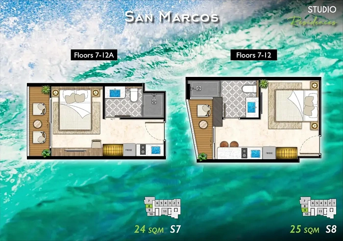 Riviera California — студия, 24-27 м² — фото объекта 5, Паттайя