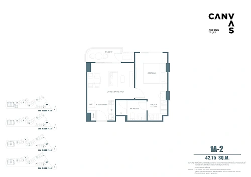 Canvas Cherngtalay — планировка квартиры 4