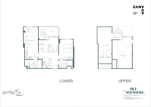 Canvas Cherngtalay — планировка квартиры 22