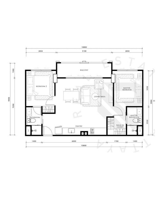 The Embassy — апартаменты с 2 спальнями, 51 - 102 м² — фото объекта 28, Паттайя
