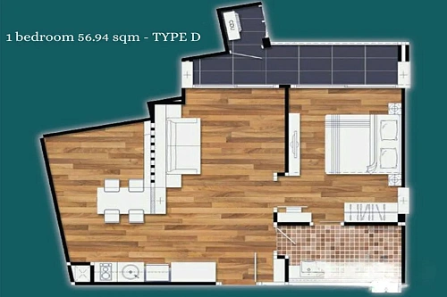Dusit Grand Park 1 — планировка квартиры 3