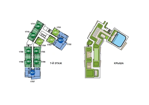 Skypark Elara — план этажа 5
