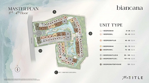 The Title Biancana — план этажа 3