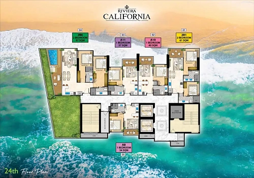 The Riviera California — план этажа 16