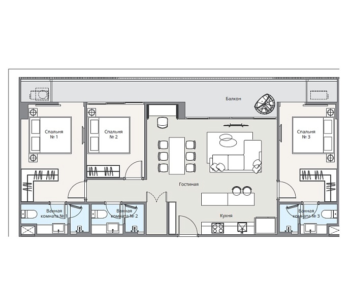 Laguna Lakeside Residence 2 — апартаменты с 3 спальнями, 114 м² — фото объекта 5, Пхукет